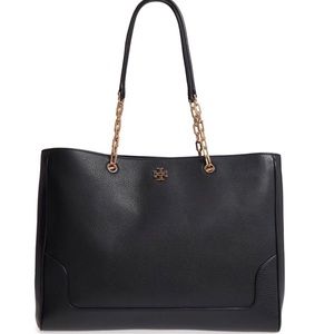 Tory Burch MARSDEN black chain tote